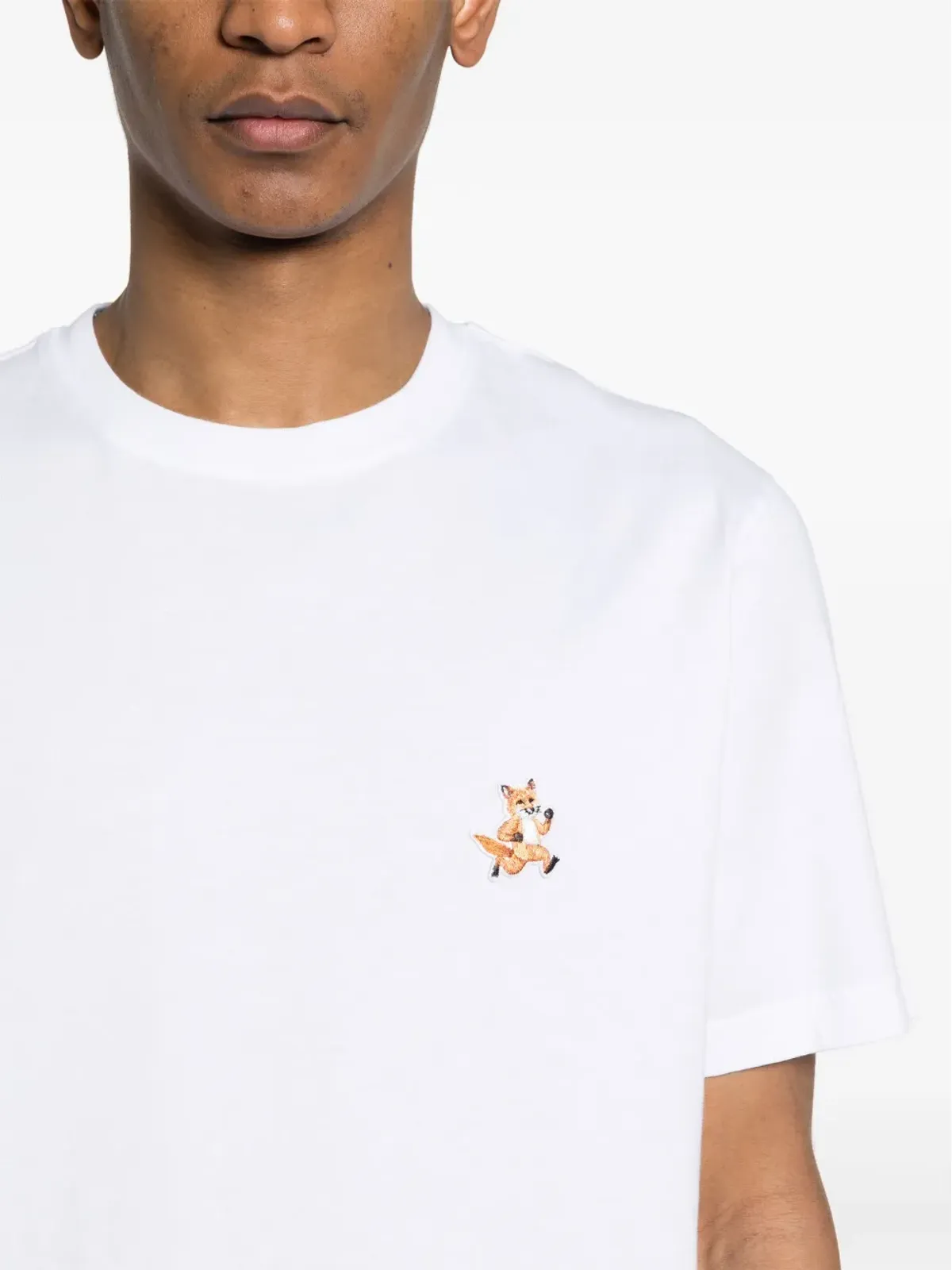 Maison Kitsuné Speedy Fox コットン Tシャツ - ホワイト - 画像5