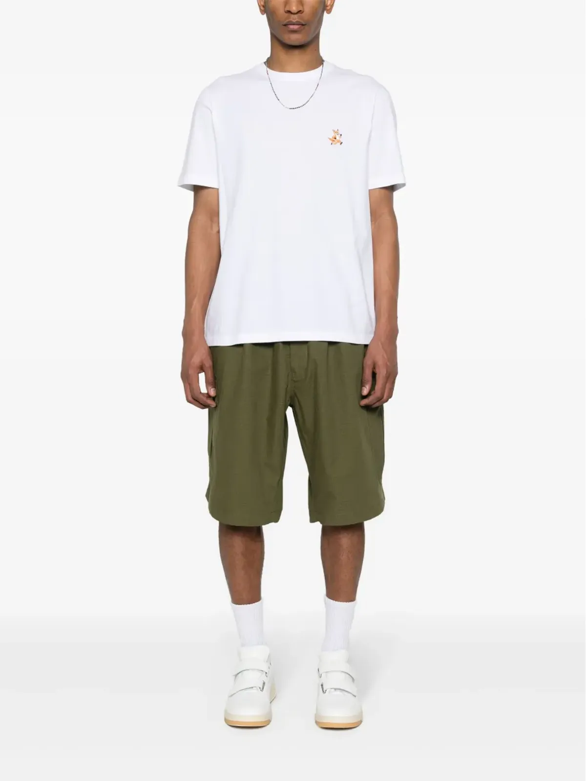 Maison Kitsuné Speedy Fox コットン Tシャツ - ホワイト - 画像2