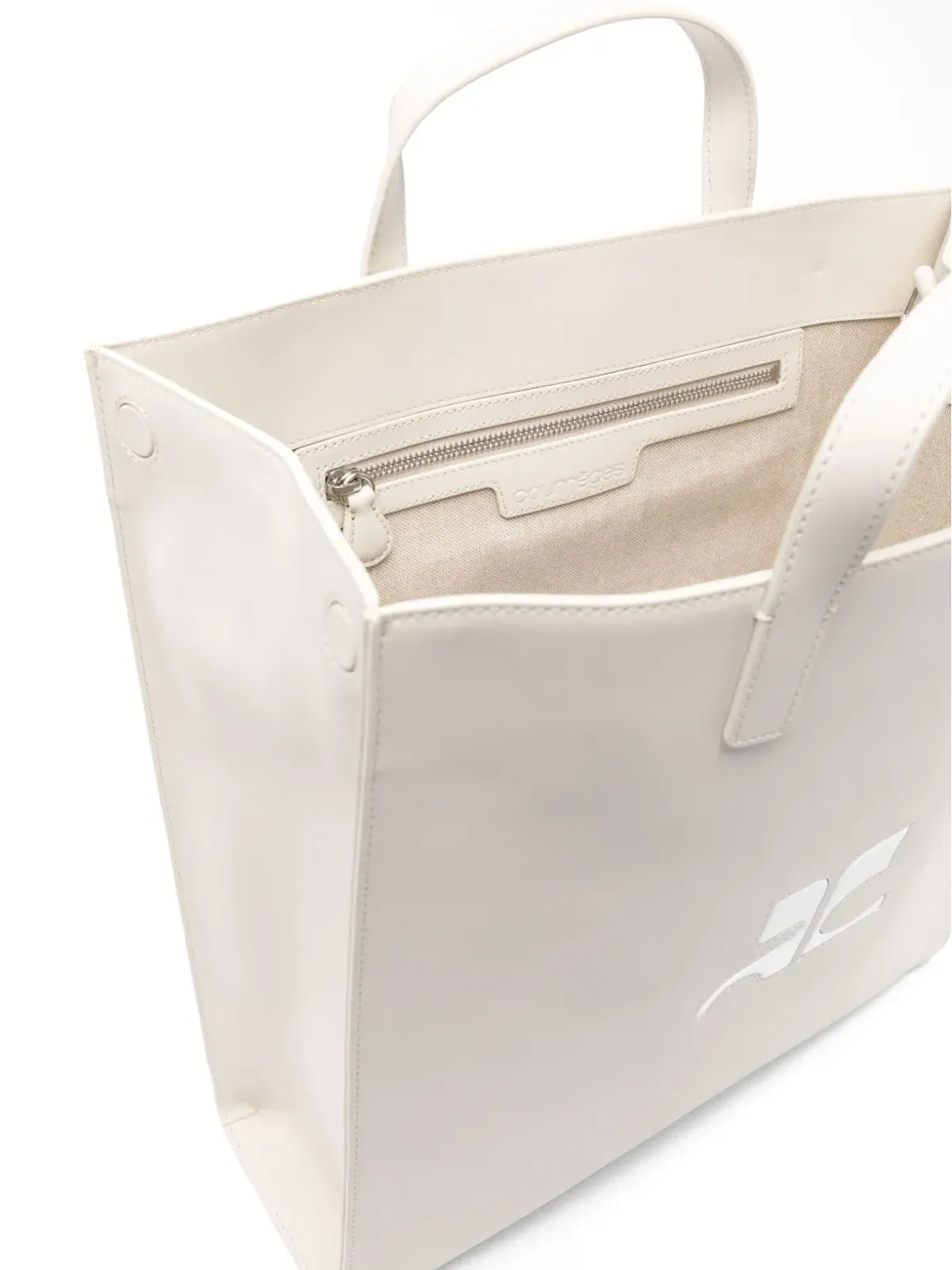 Courrèges ヘリテージレザー トートバッグ - 画像5