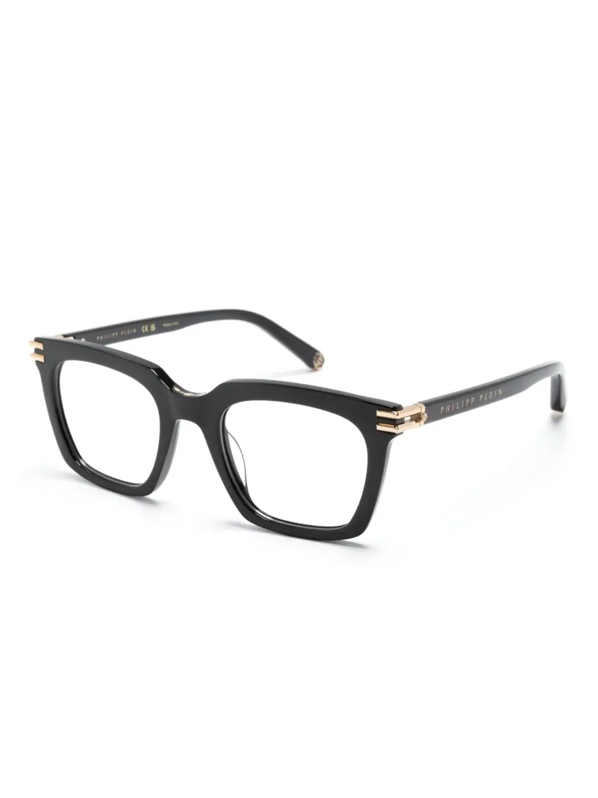 Philipp Plein Eyewear スクエアフレーム眼鏡 ブラック - 画像2