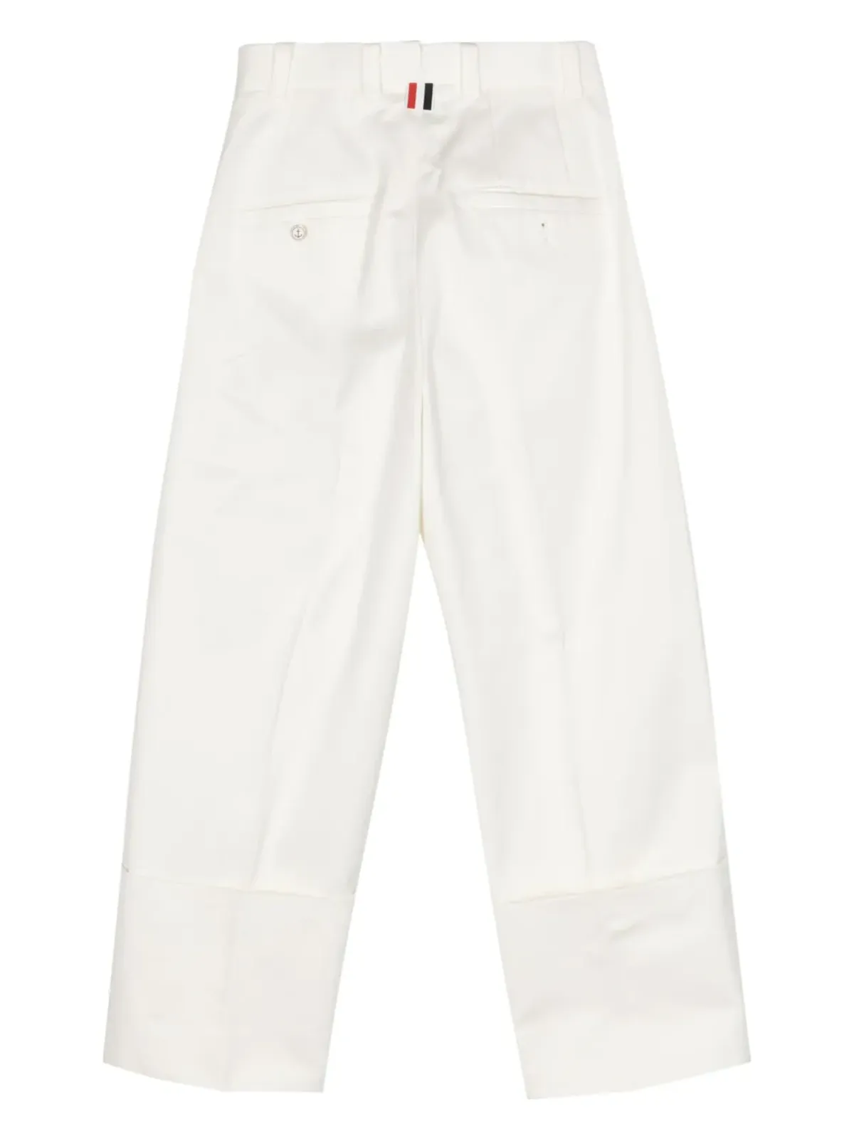 Thom Browne プレスド-クリース テーパードパンツ - 画像2