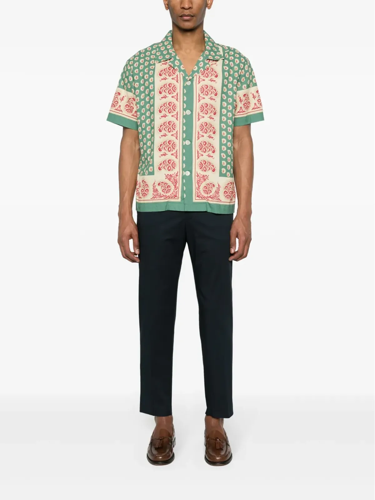 ETRO ペガソモチーフ チノパンツ - ブルー - 画像2