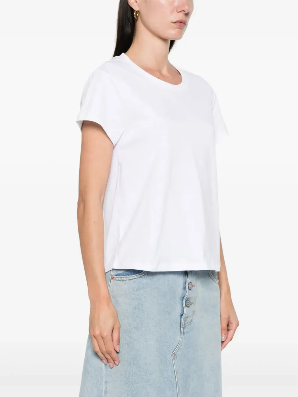TWINSET ロゴプレート コットン Tシャツ - 画像4