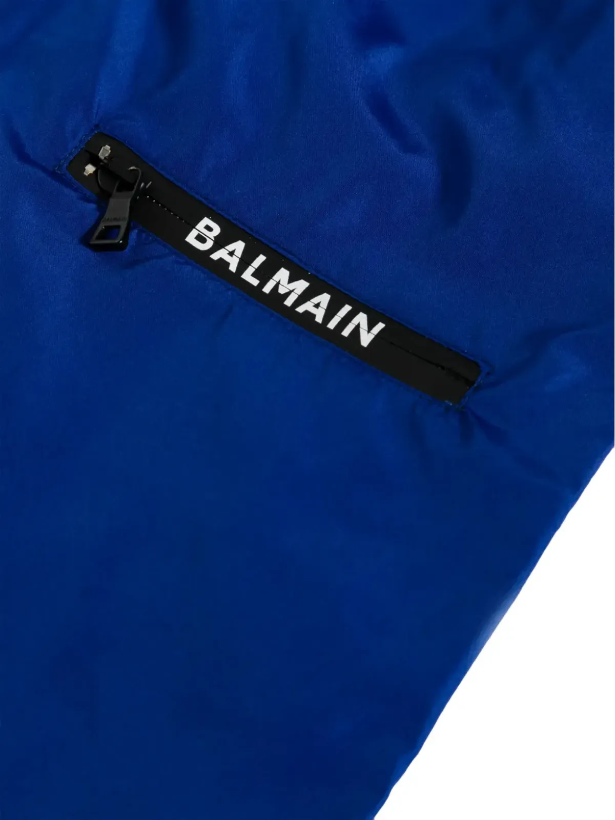 Balmain ロゴプリント 水泳ショーツ ブルー - 画像3
