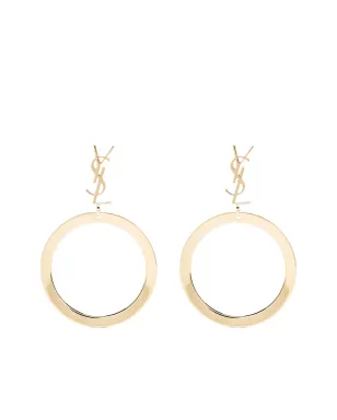 Saint Laurent カサンドル ドロップ ピアス - ゴールド - サムネイル1