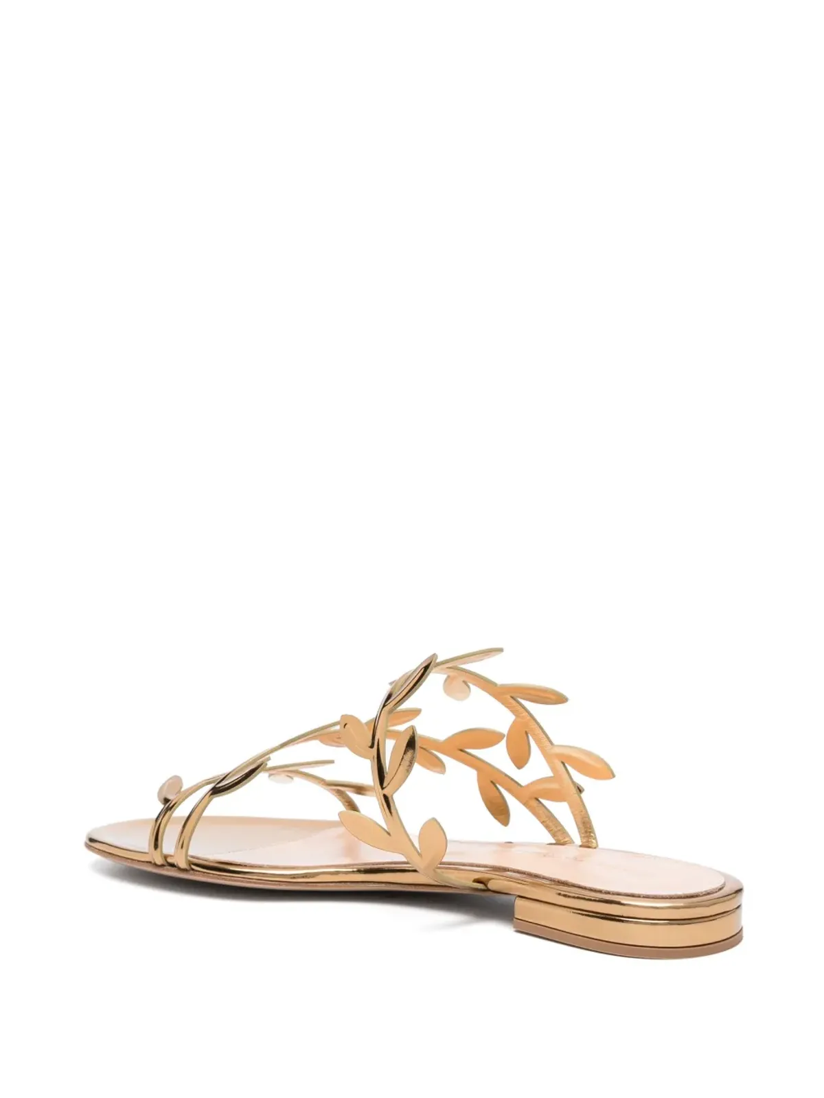 Gianvito Rossi フラヴィア レザー フラットサンダル - ゴールド - 画像3
