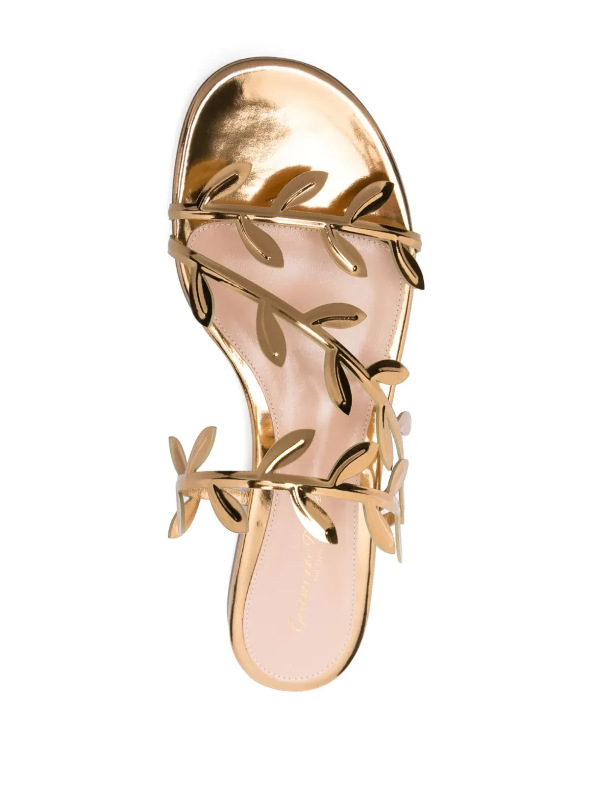 Gianvito Rossi フラヴィア レザー フラットサンダル - ゴールド - 画像4