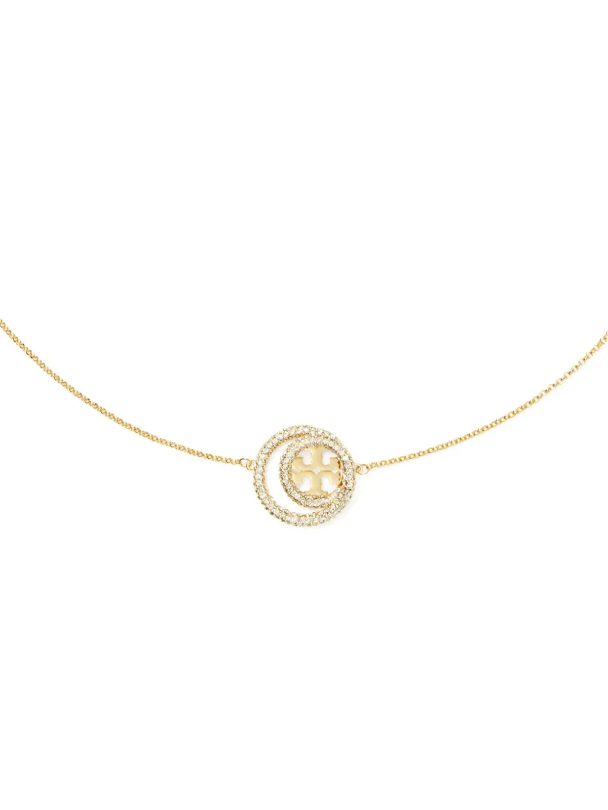 Tory Burch ミラー ダブルリング ペンダントネックレス - ゴールド - 画像2