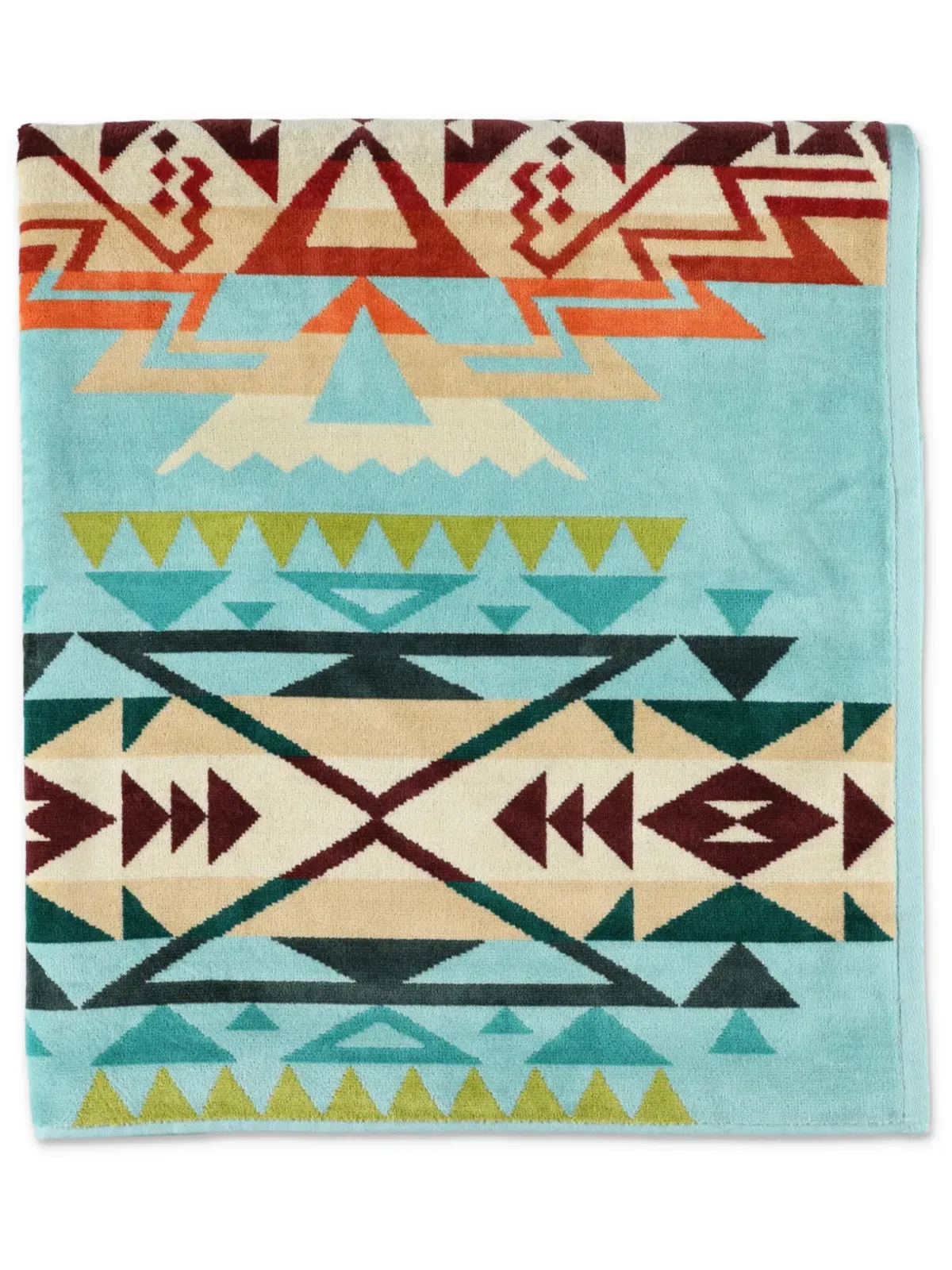 Pendleton 幾何学ジャカード コットン タオル - 画像1