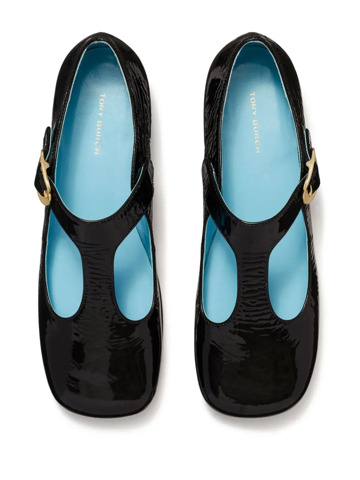 Tory Burch ヴァイオレット Tストラップ ローファー - ブラック - 画像4