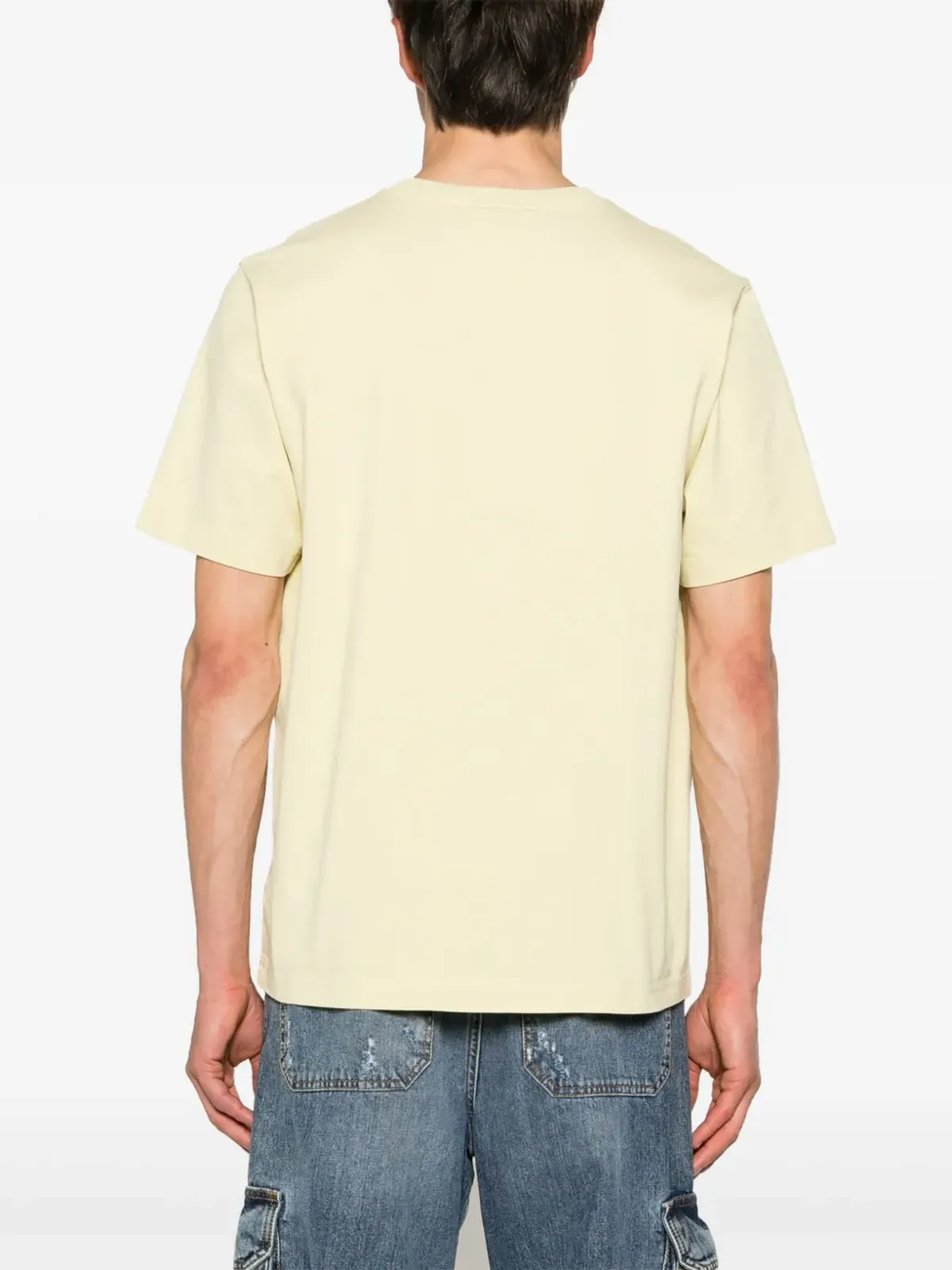 Maison Kitsuné 手書き風プリント コットンTシャツ - イエロー - 画像4