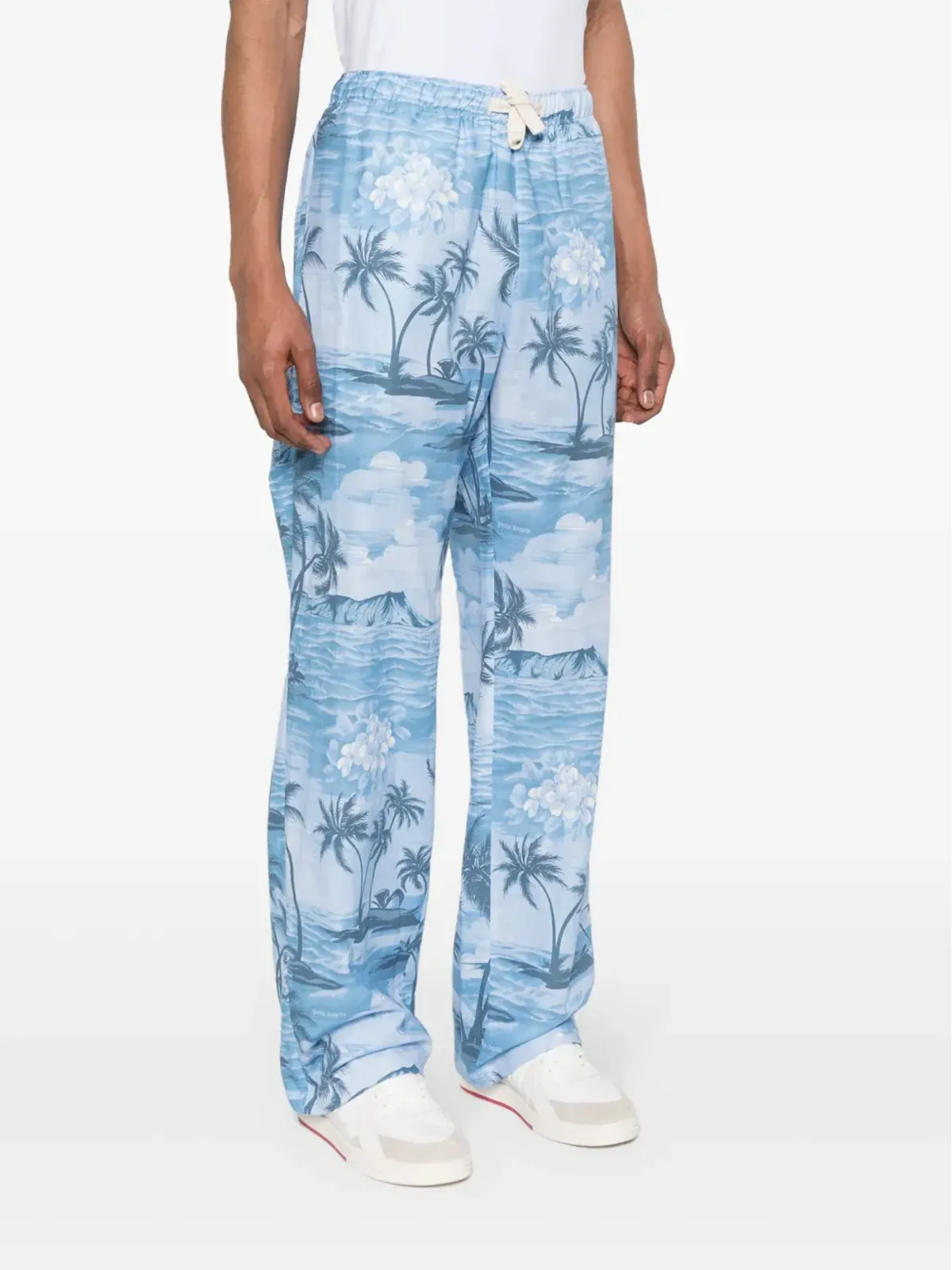 Palm Angels サンセットプリント ワイドレッグパンツ - 画像3