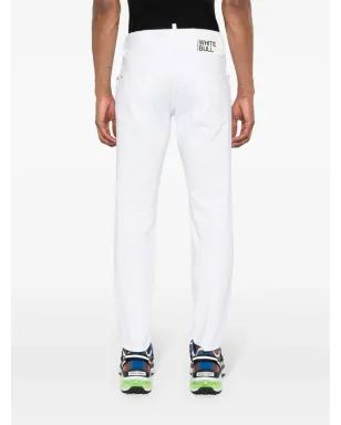 DSQUARED2 Bull Skater ミドルライズ・スリムフィットジーンズ - ホワイト - サムネイル4