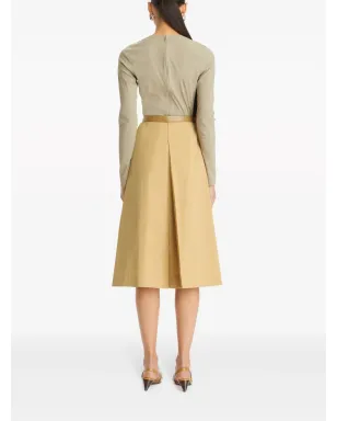 Tory Burch プリーツコットンミディスカート - サムネイル3