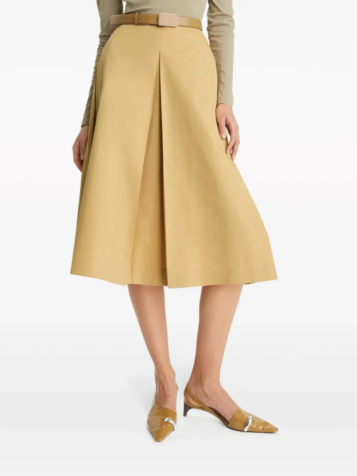 Tory Burch プリーツコットンミディスカート - 画像4