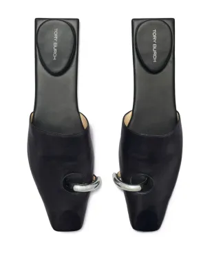 Tory Burch パンチングレザーのスリッパ ブラック - サムネイル3