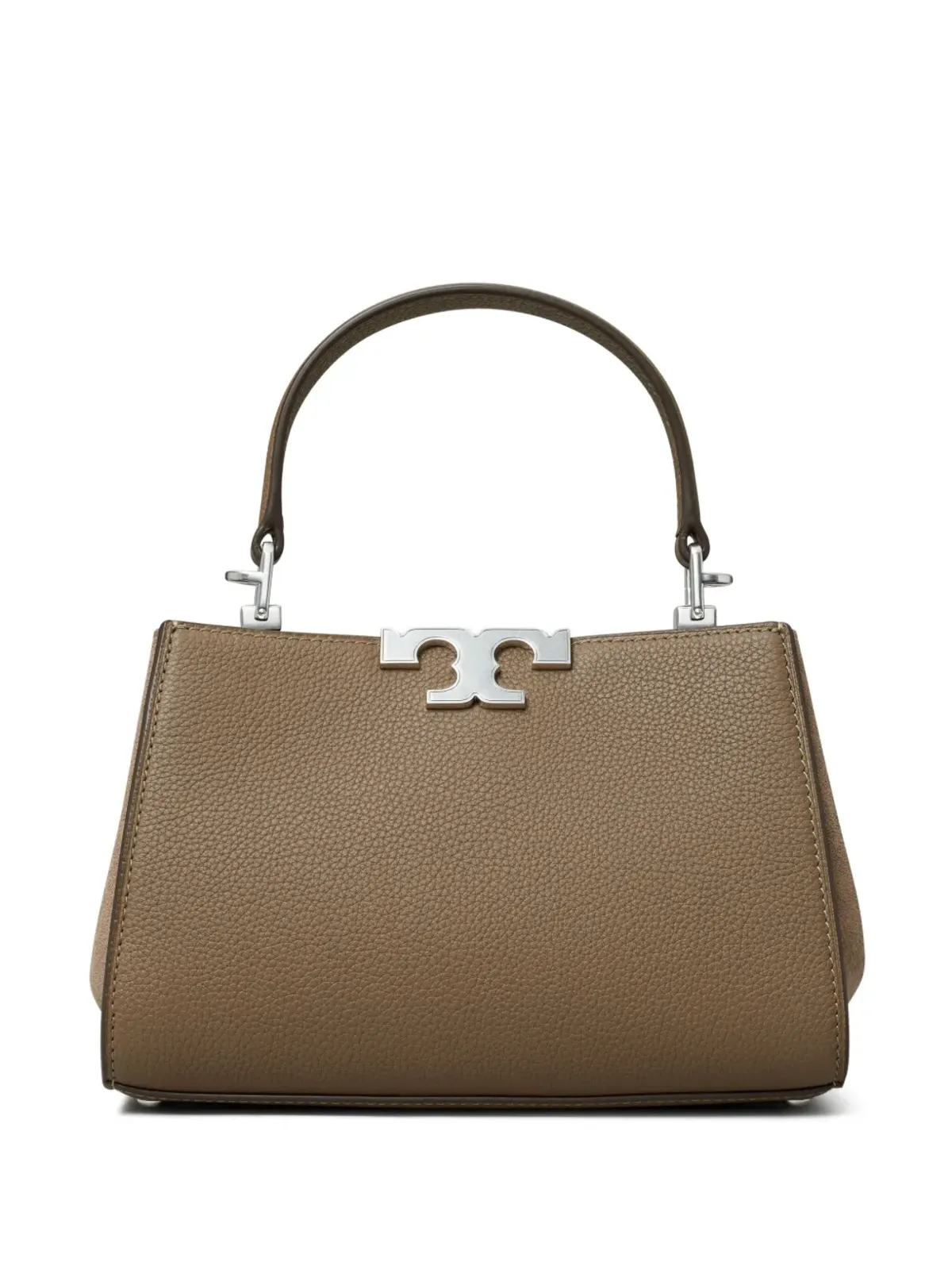 Tory Burch ミニエレノア レザー サッチェル バッグ ブラウン - 画像4