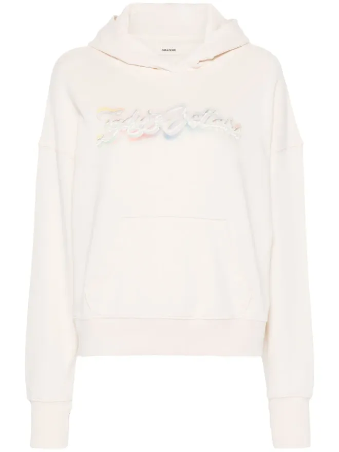Zadig&Voltaire Zadig&Voltaire ミア ロゴプリント コットン フーディー - ピンクの商品画像