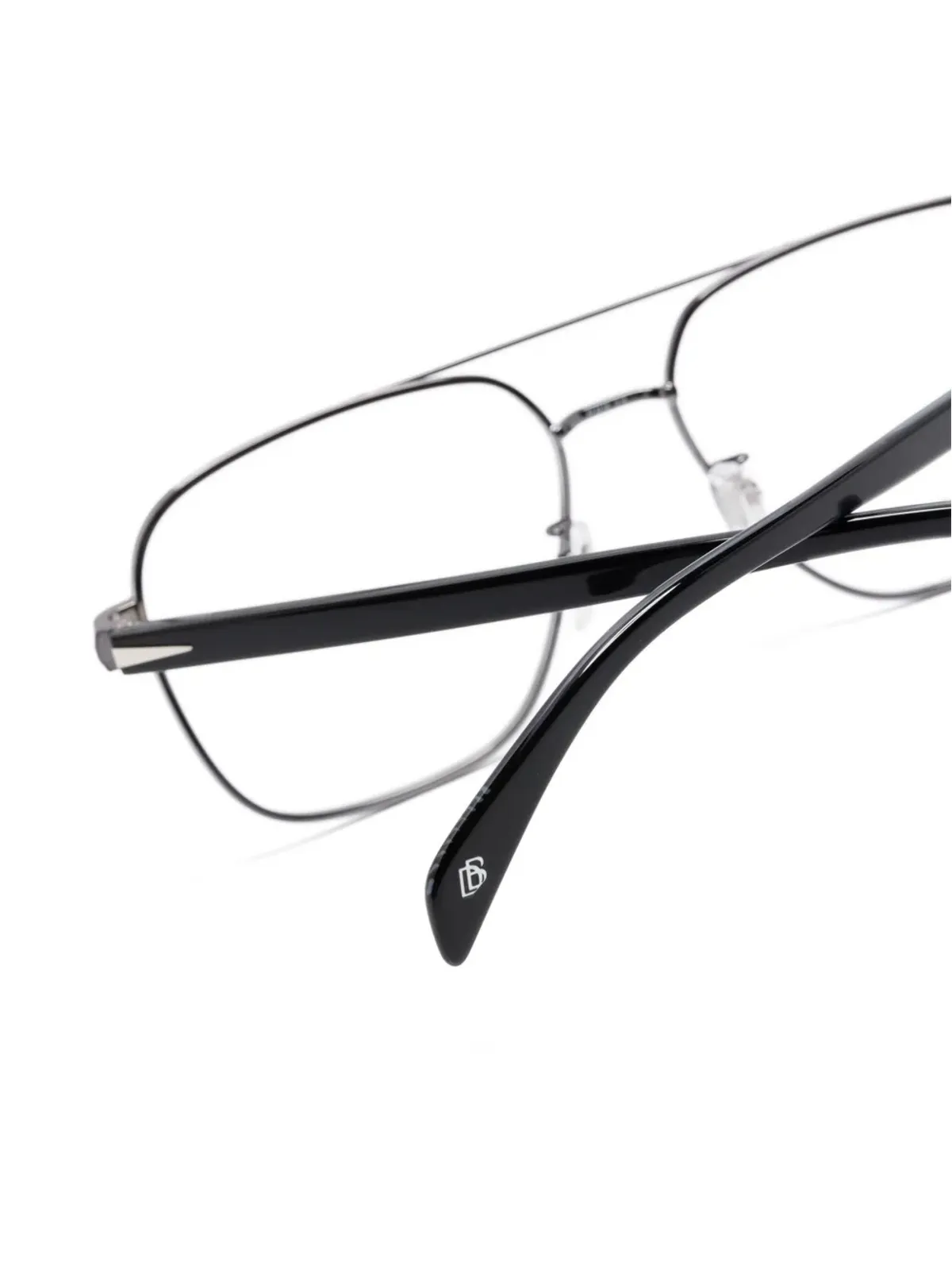 Eyewear by David Beckham DB 7103 パイロットフレーム眼鏡 - ブラック - 画像3