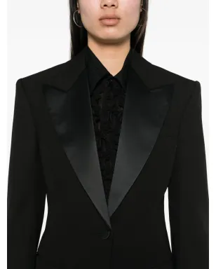 Stella McCartney ウール シングルブレスト ブレザー ブラック - サムネイル5