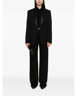 Stella McCartney ウール シングルブレスト ブレザー ブラック - サムネイル2