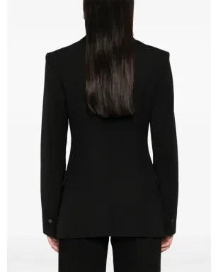 Stella McCartney ウール シングルブレスト ブレザー ブラック - サムネイル4