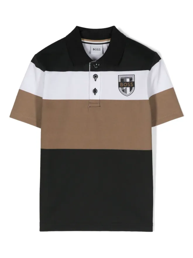 BOSS Kidswear BOSS Kidswear cotton piqué polo shirt - Greenの商品画像