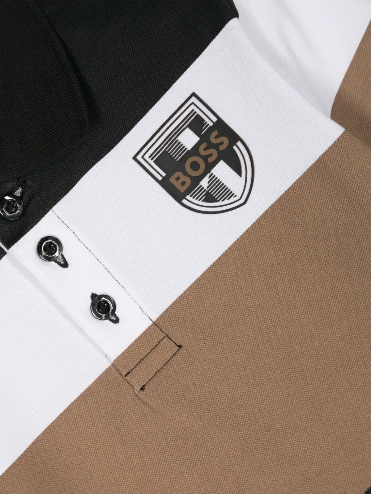 BOSS Kidswear cotton piqué polo shirt - Green - 画像3