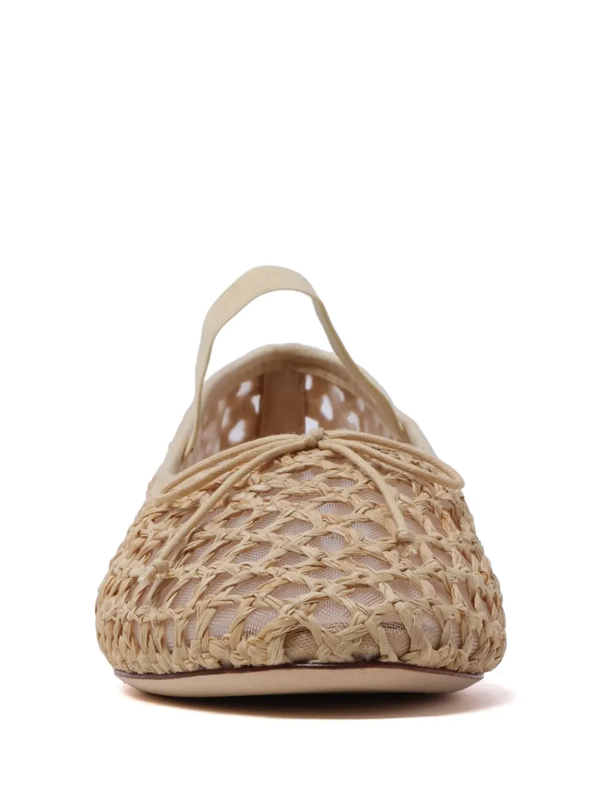 Loeffler Randall レオニー ラフィア バレリーナ シューズ - 画像4