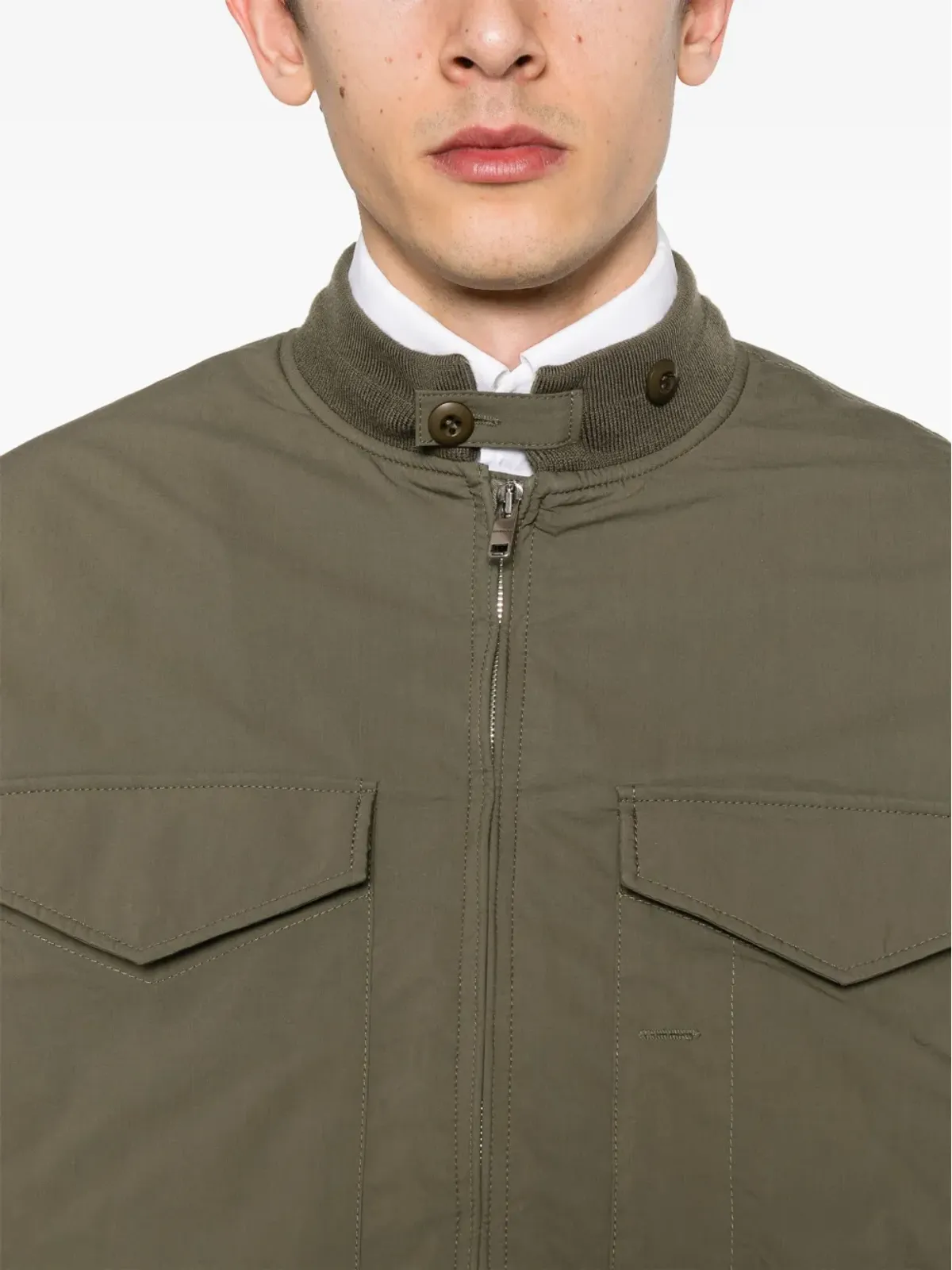 Givenchy クロップド ボンバージャケット - 緑 - 画像5
