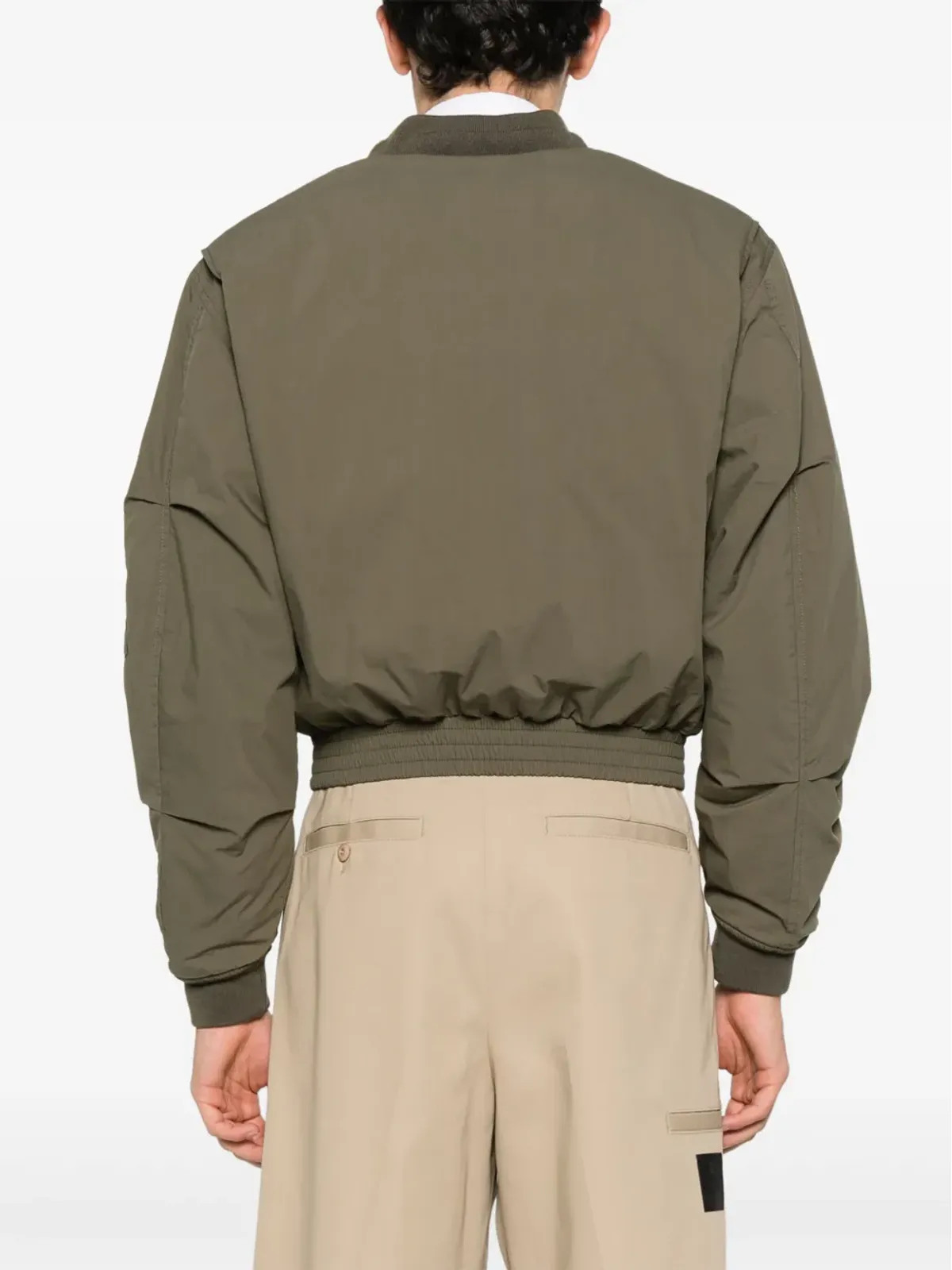 Givenchy クロップド ボンバージャケット - 緑 - 画像4