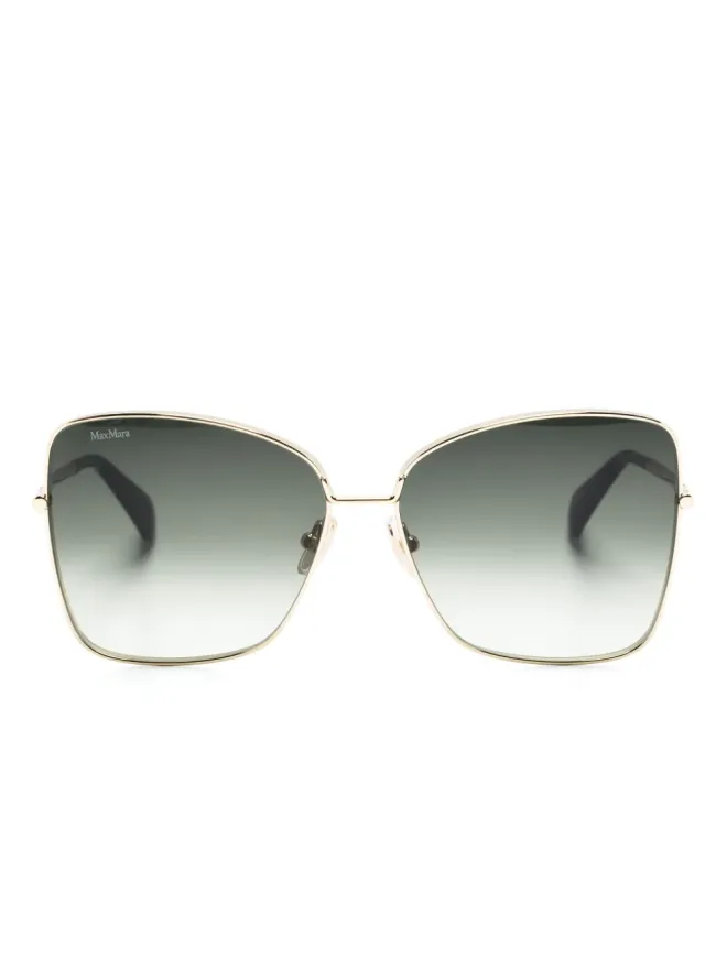 Max Mara Eyewear Max Mara Eyewear MM0097 Menton1 geometric-frame sunglasses - Goldの商品画像