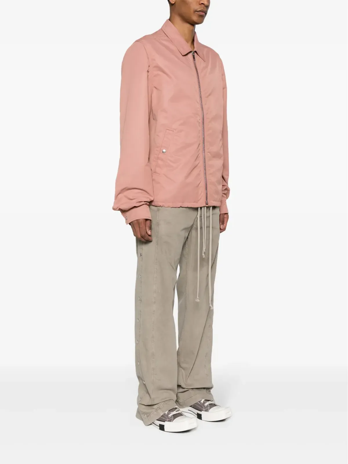 Rick Owens DRKSHDW ジップアップシャツジャケット - ピンク - 画像3
