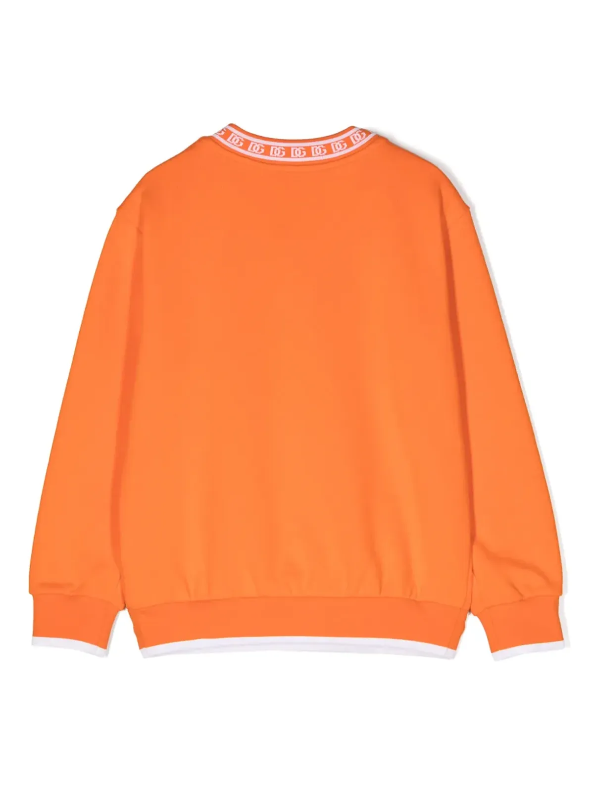 Dolce & Gabbana Kids DGロゴ コットン スウェットシャツ オレンジ - 画像2