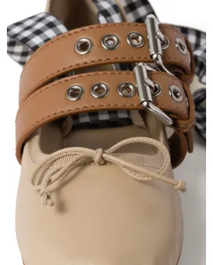 Miu Miu バックル付きバレエパンプス - サムネイル4