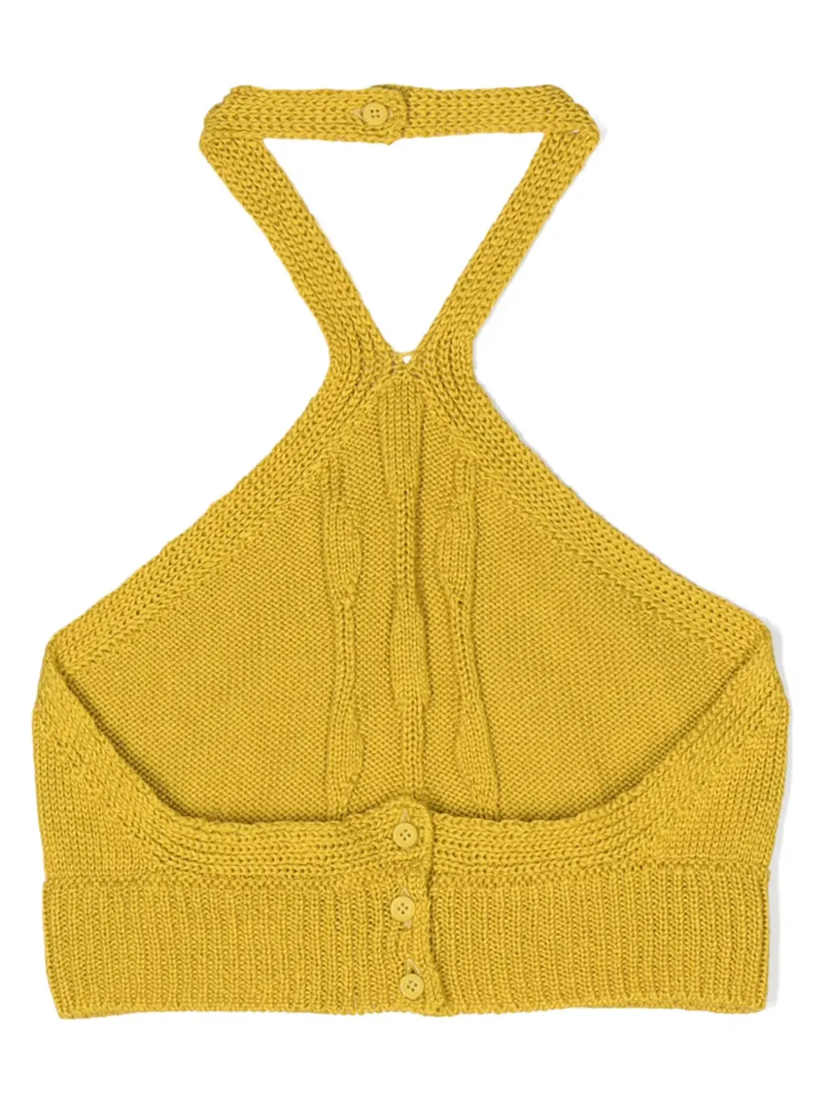 Ermanno Scervino Junior ニットホルターネックトップ - 画像2
