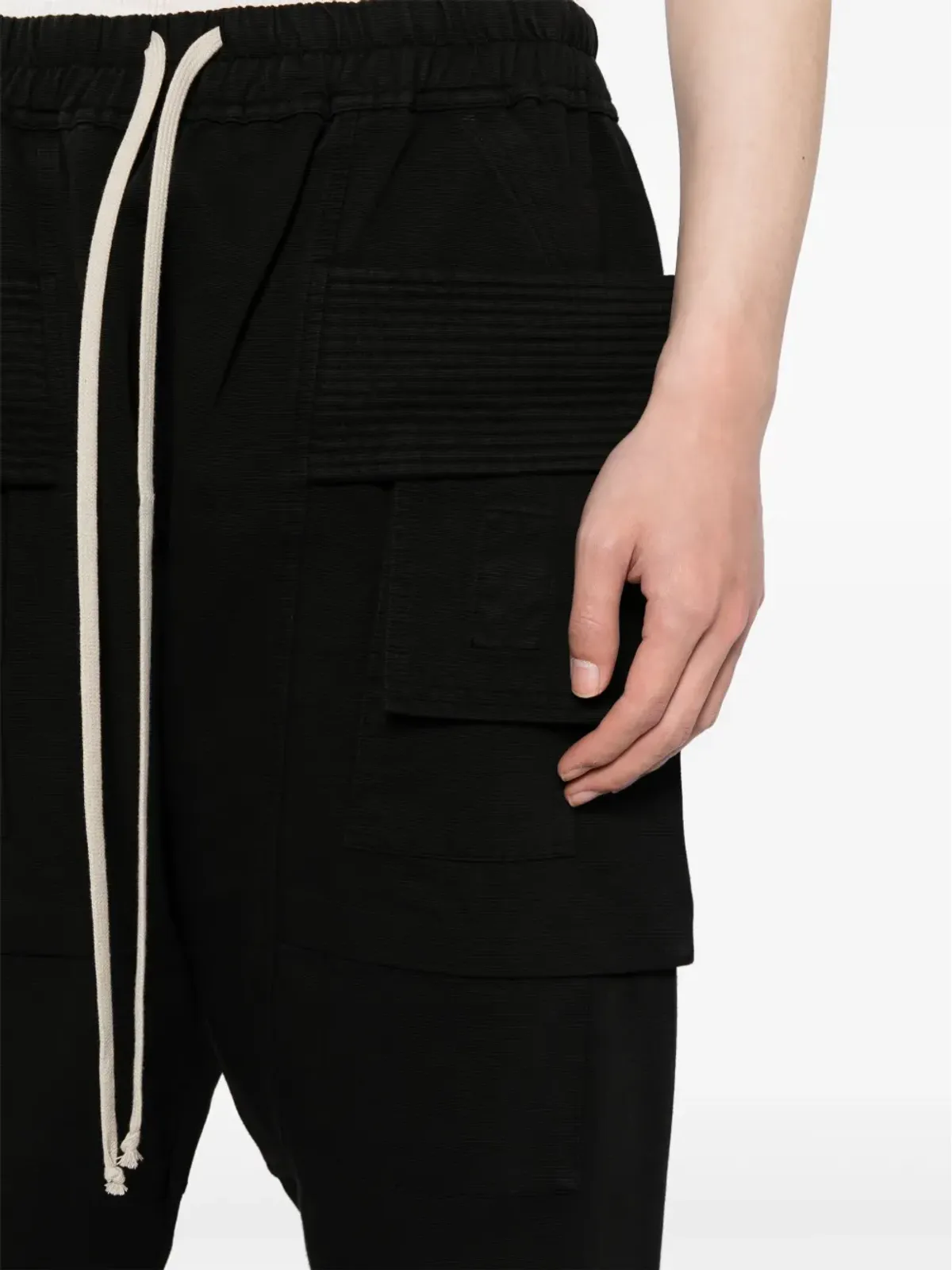 Rick Owens DRKSHDW ジャンボ ベラ ドロップクロッチ パンツ - ブラック - 画像5