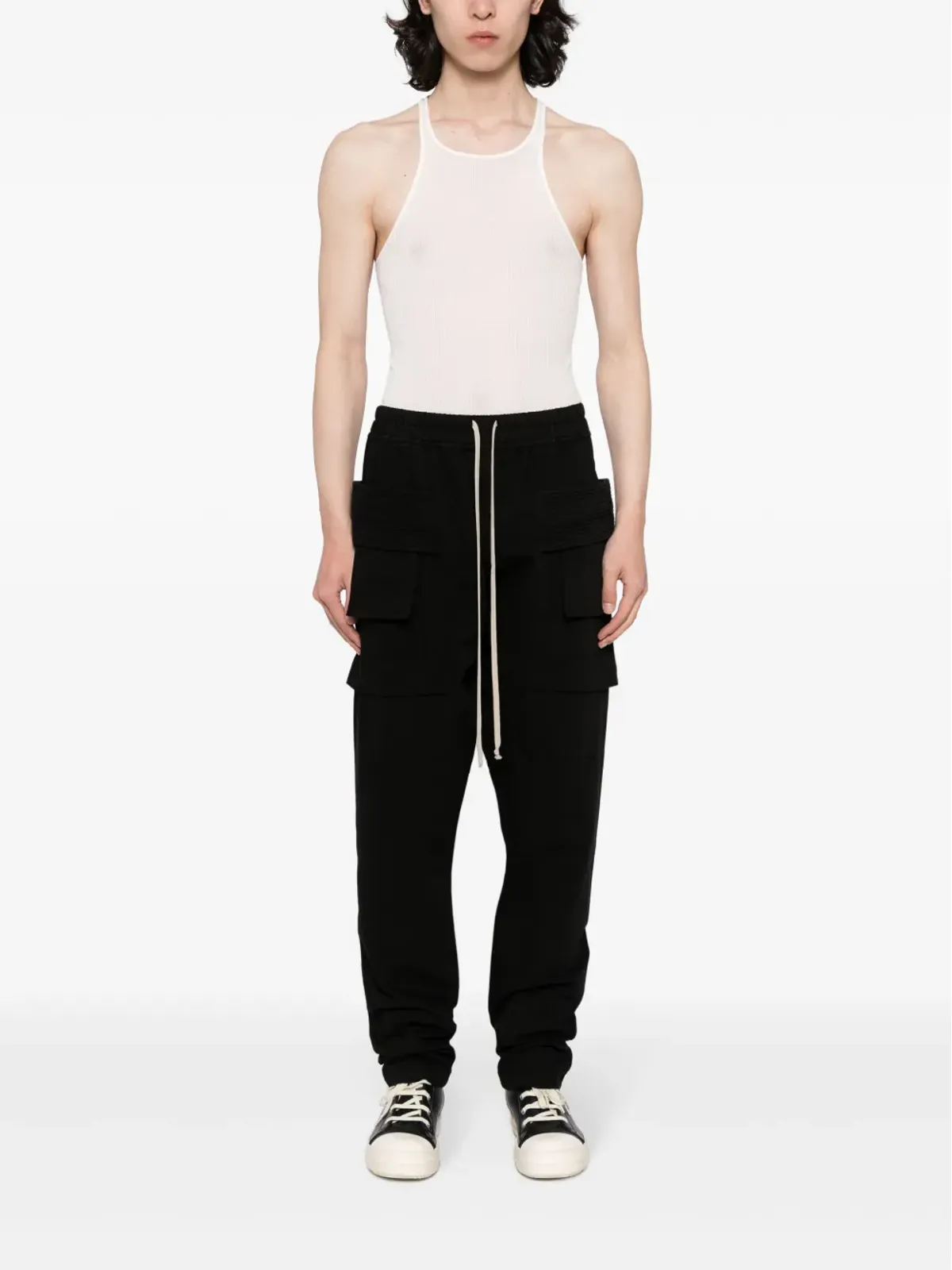Rick Owens DRKSHDW ジャンボ ベラ ドロップクロッチ パンツ - ブラック - 画像2