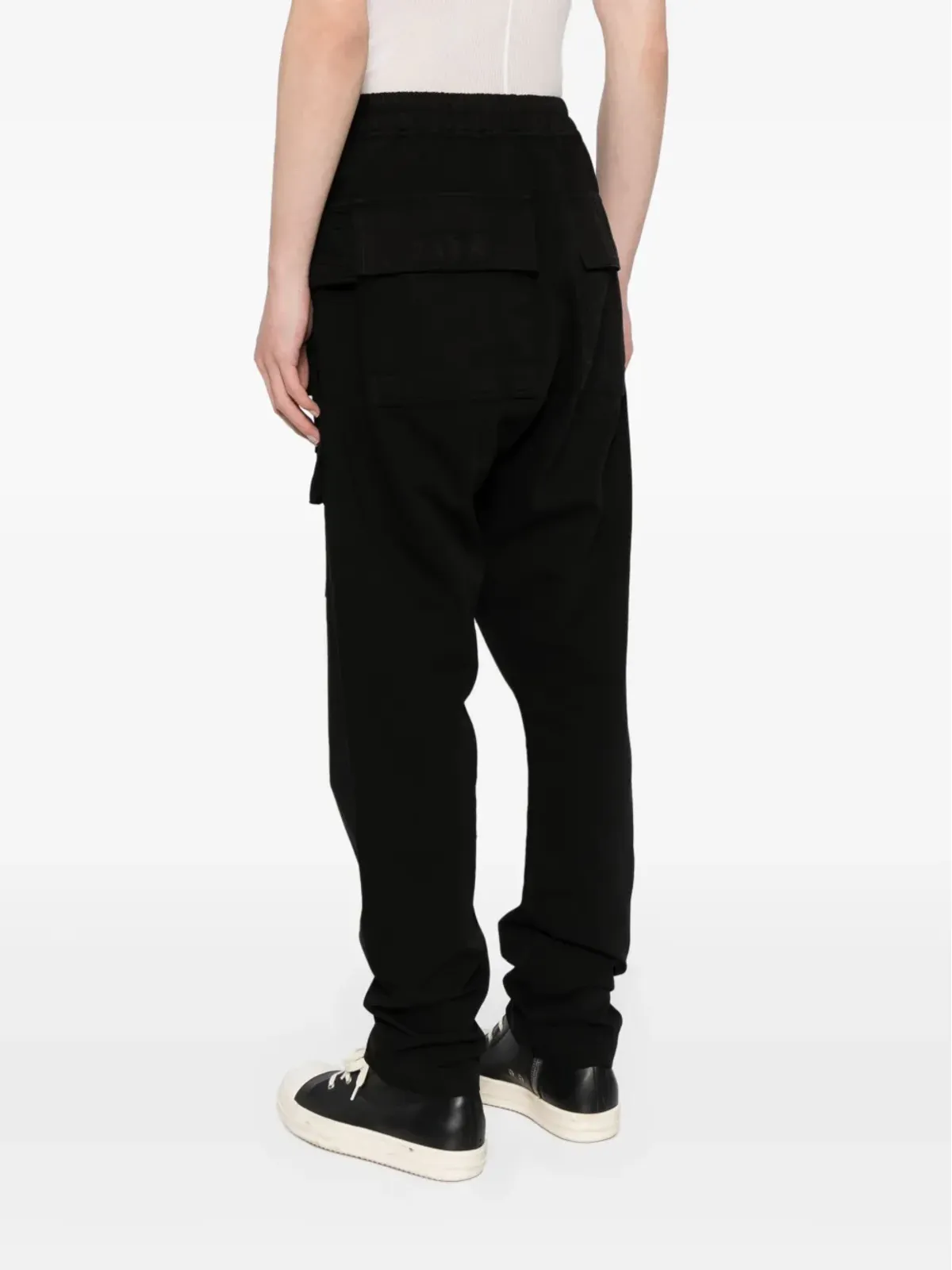 Rick Owens DRKSHDW ジャンボ ベラ ドロップクロッチ パンツ - ブラック - 画像4
