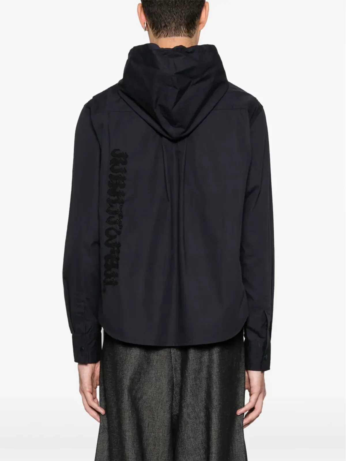 KUSIKOHC printed hooded shirt - 画像5