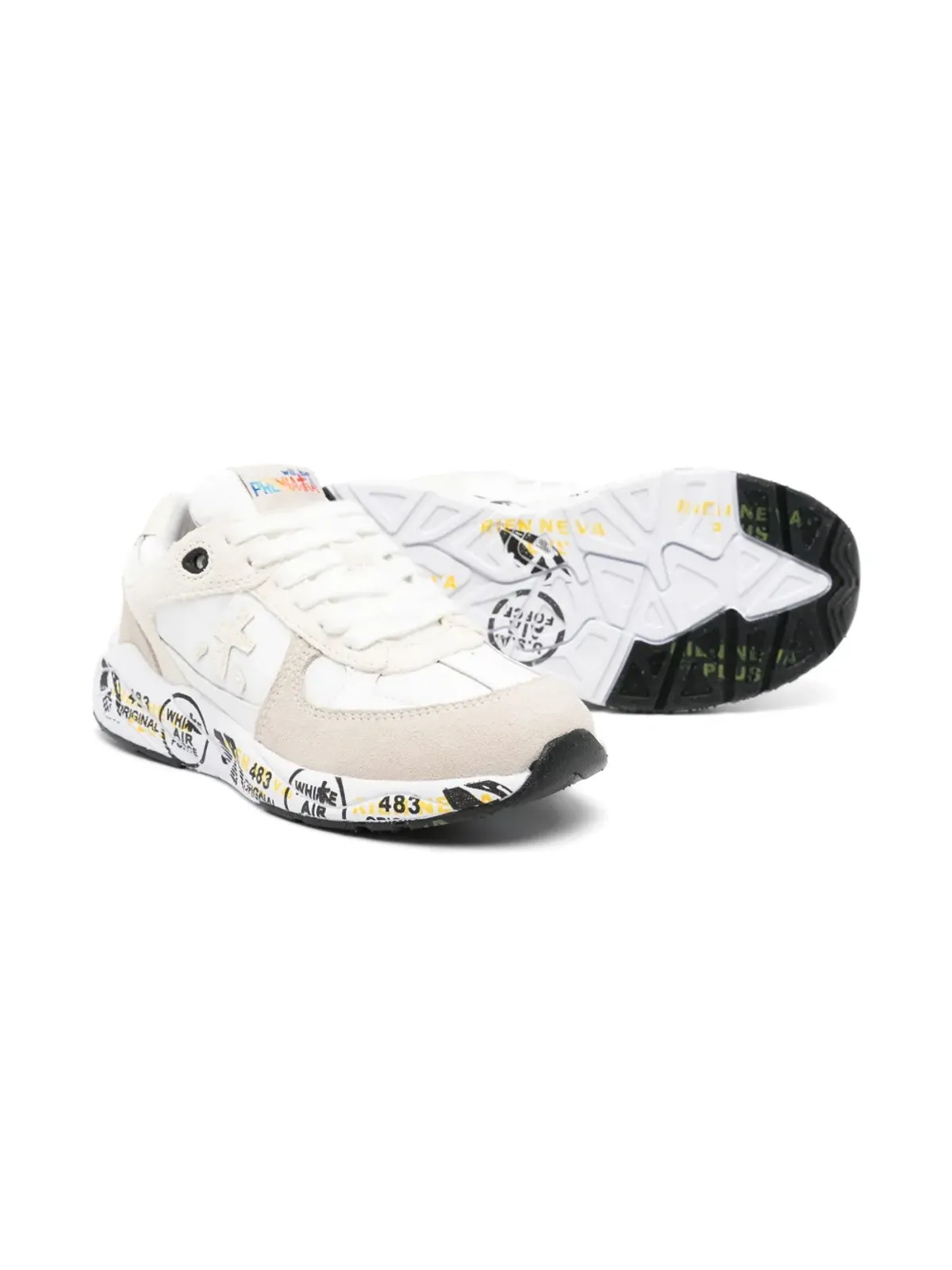 Premiata Kids ロビン パネルドスニーカー - 画像2