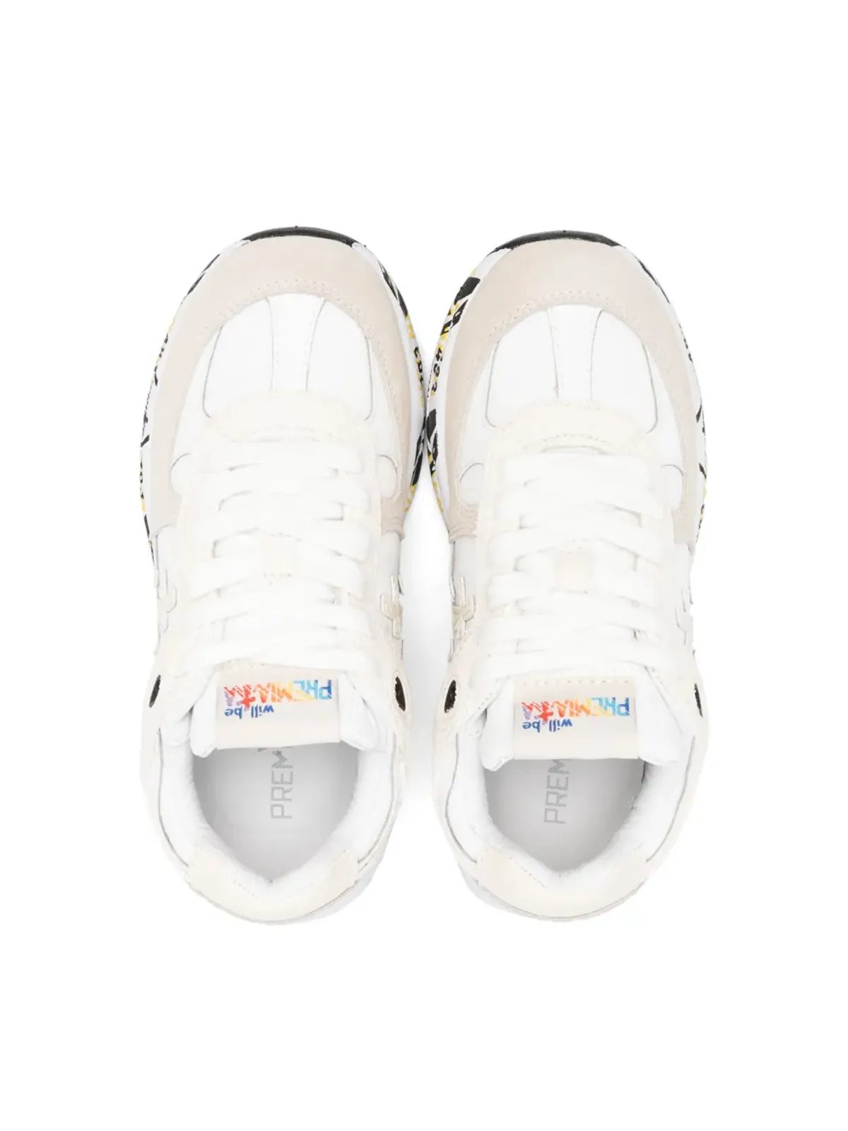 Premiata Kids ロビン パネルドスニーカー - 画像3