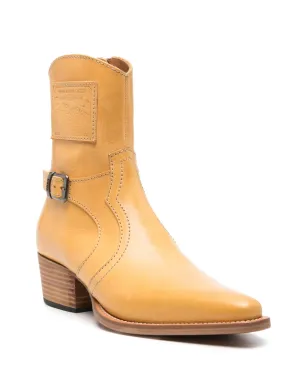 DSQUARED2 60mm レザー アンクルブーツ - イエロー - サムネイル2