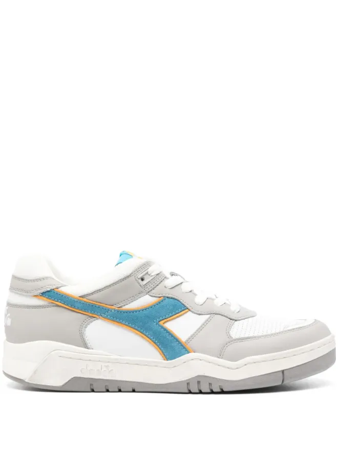 Diadora Diadora ビンテージ パネルドレザー スニーカー - ホワイトの商品画像