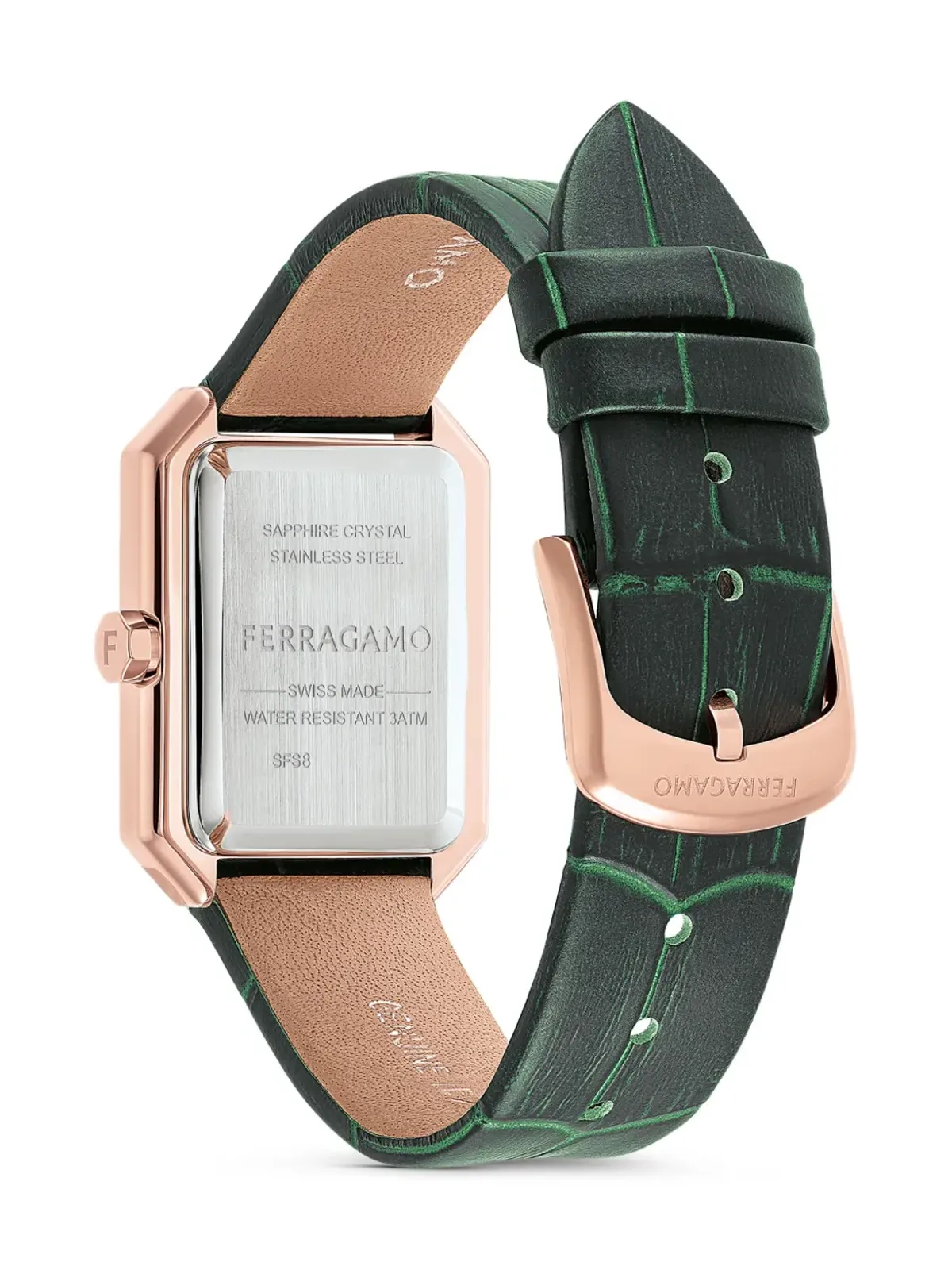 Ferragamo クリスタル タンク 33.5mm ピンク - 画像4