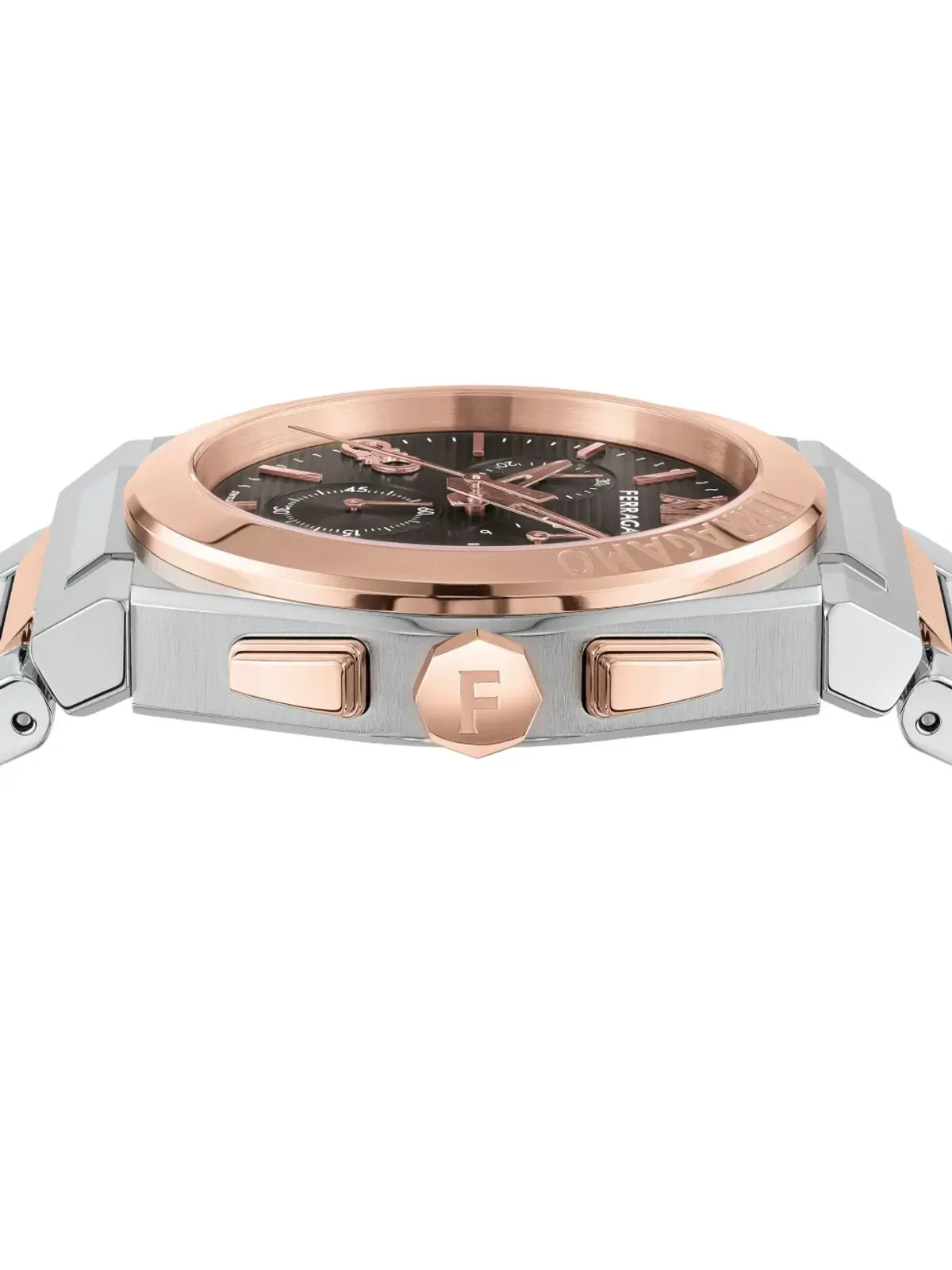 ビンテージ Ferragamo ベガ クロノグラフ 42mm ブラウン - 画像4