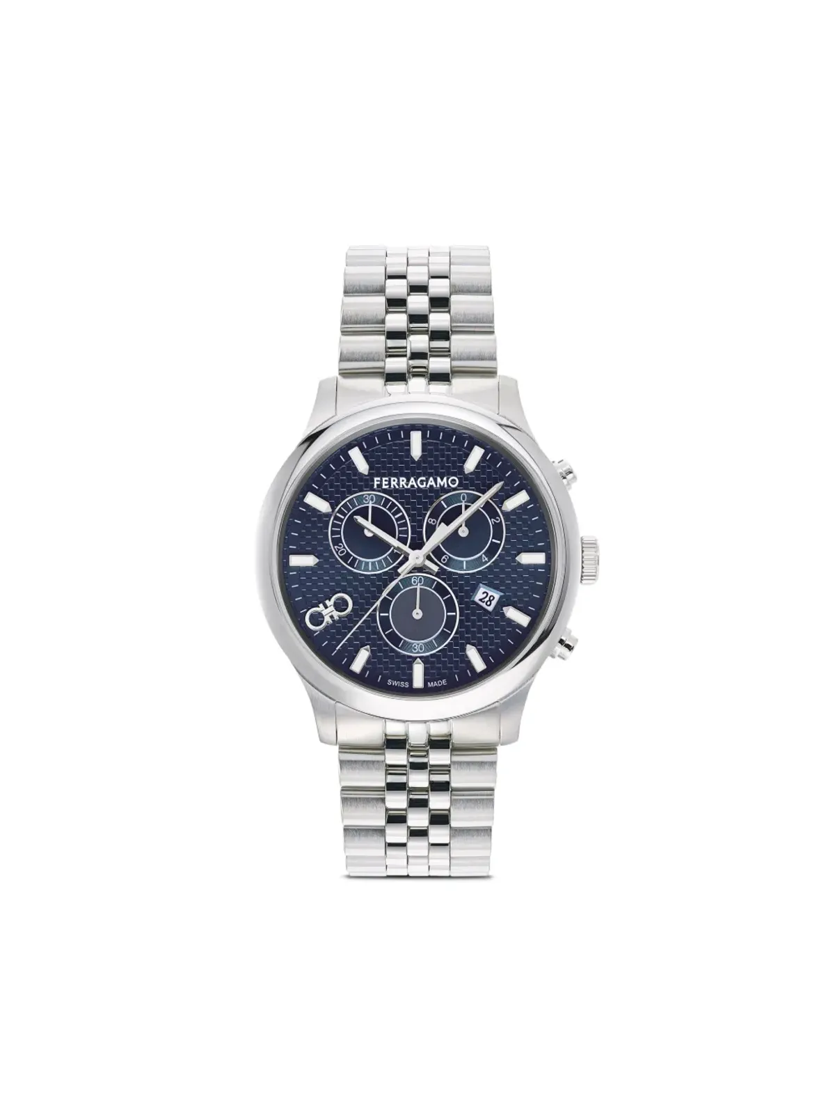 Ferragamo デュオ クロノグラフ Q 42mm ブルー - 画像1