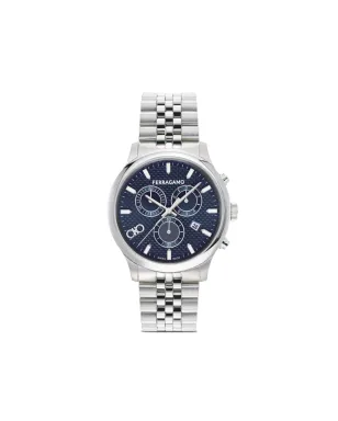 Ferragamo デュオ クロノグラフ Q 42mm ブルー - サムネイル1