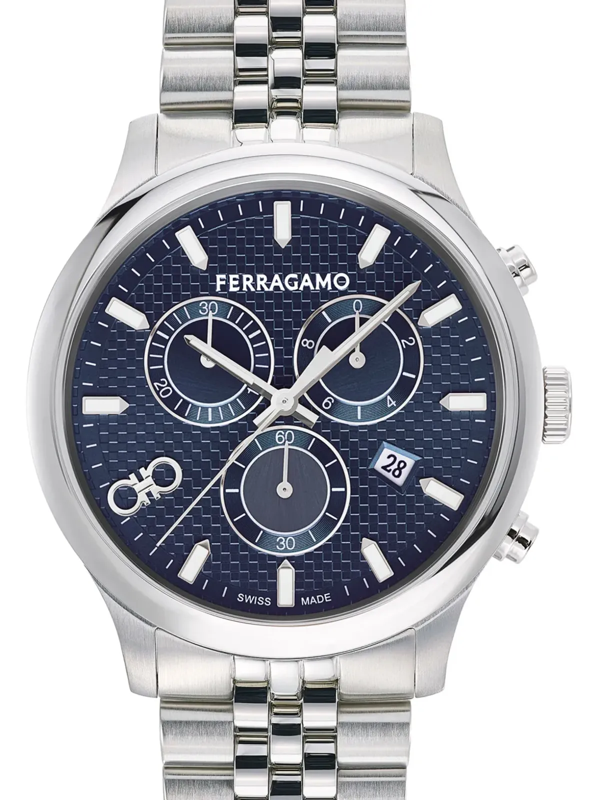 Ferragamo デュオ クロノグラフ Q 42mm ブルー - 画像2