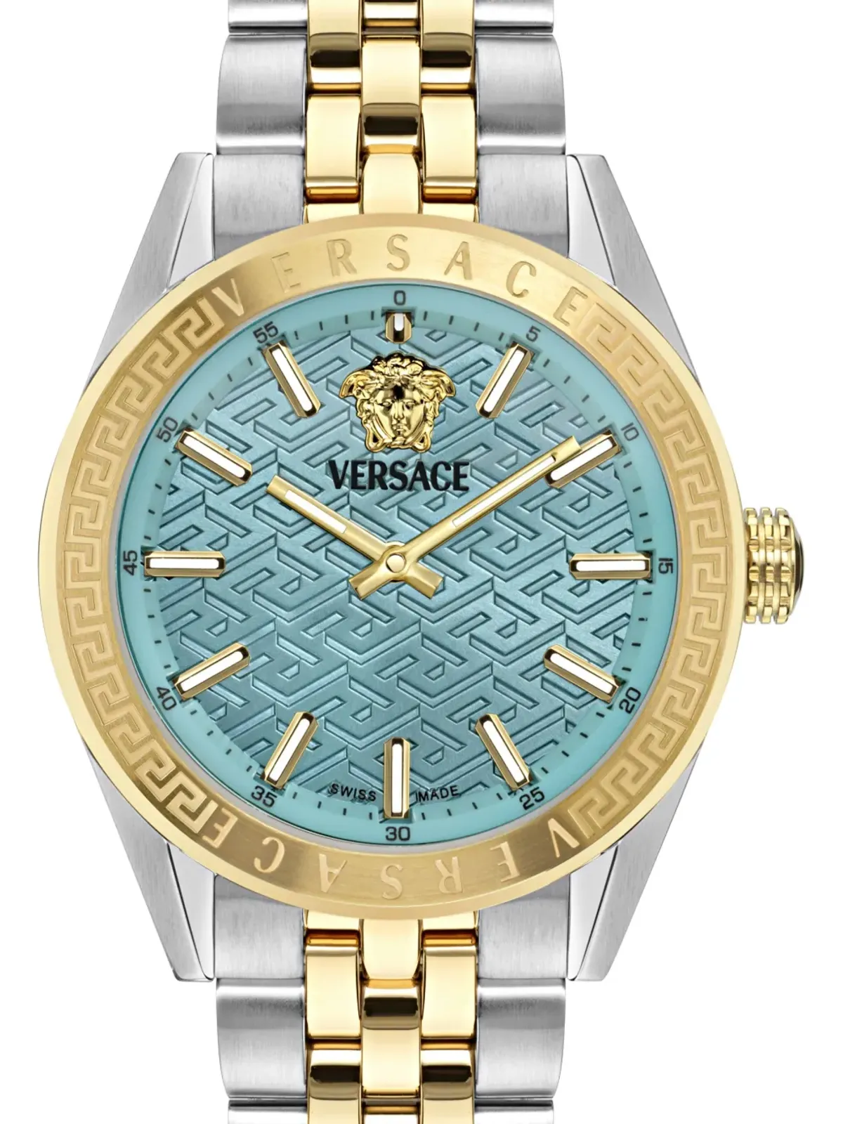 Versace V-Code Lady 36mm ブルー - 画像2